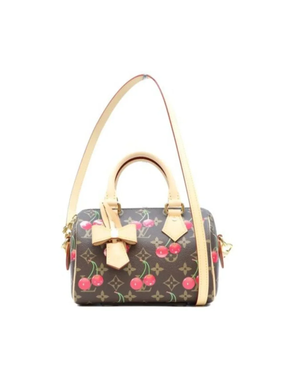 Louis Vuitton Takashi Murakami Monogram Cherry Speedy Bandouliere 20 Handbag